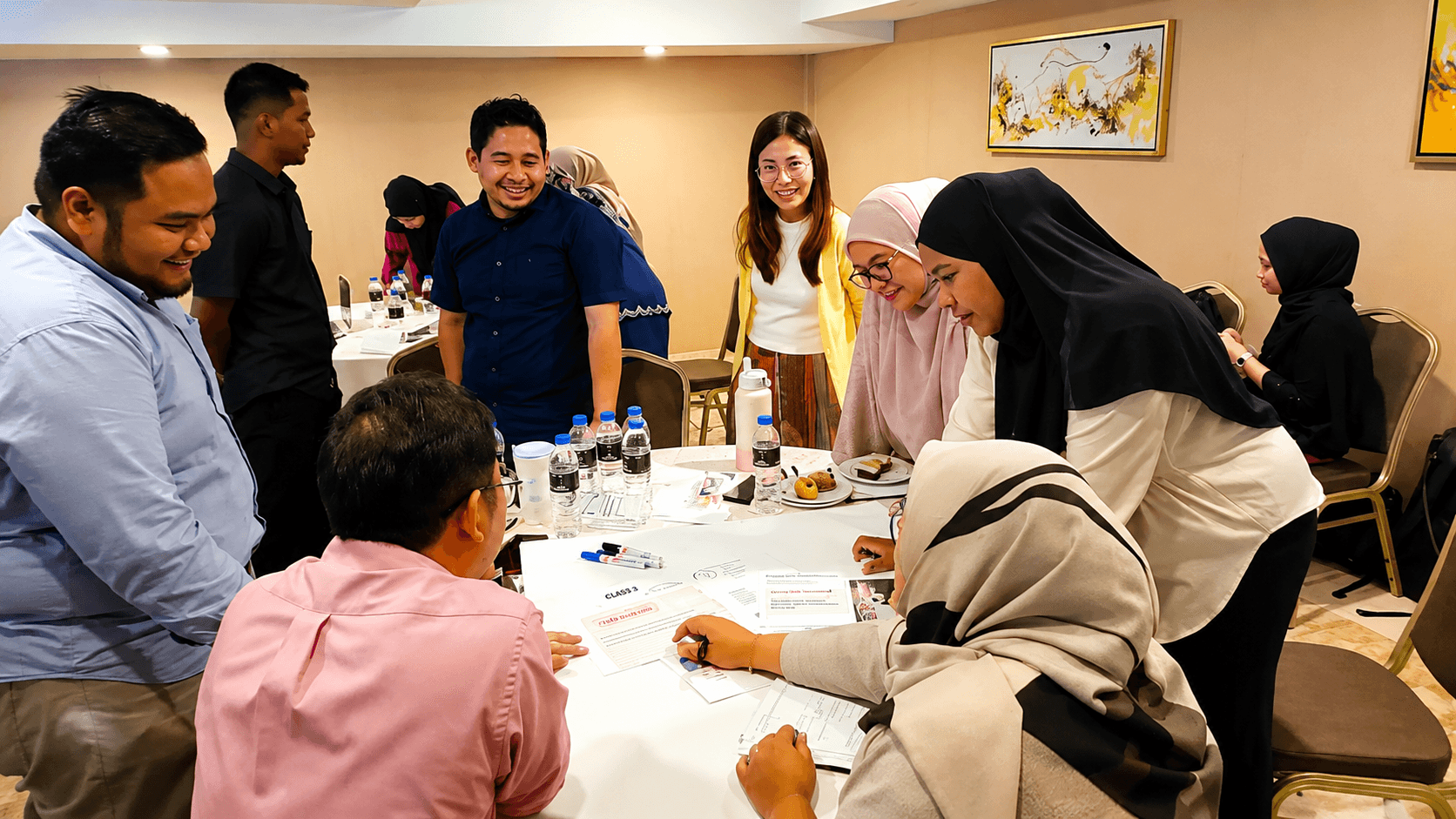 Julee Tan leading a workshop discussion